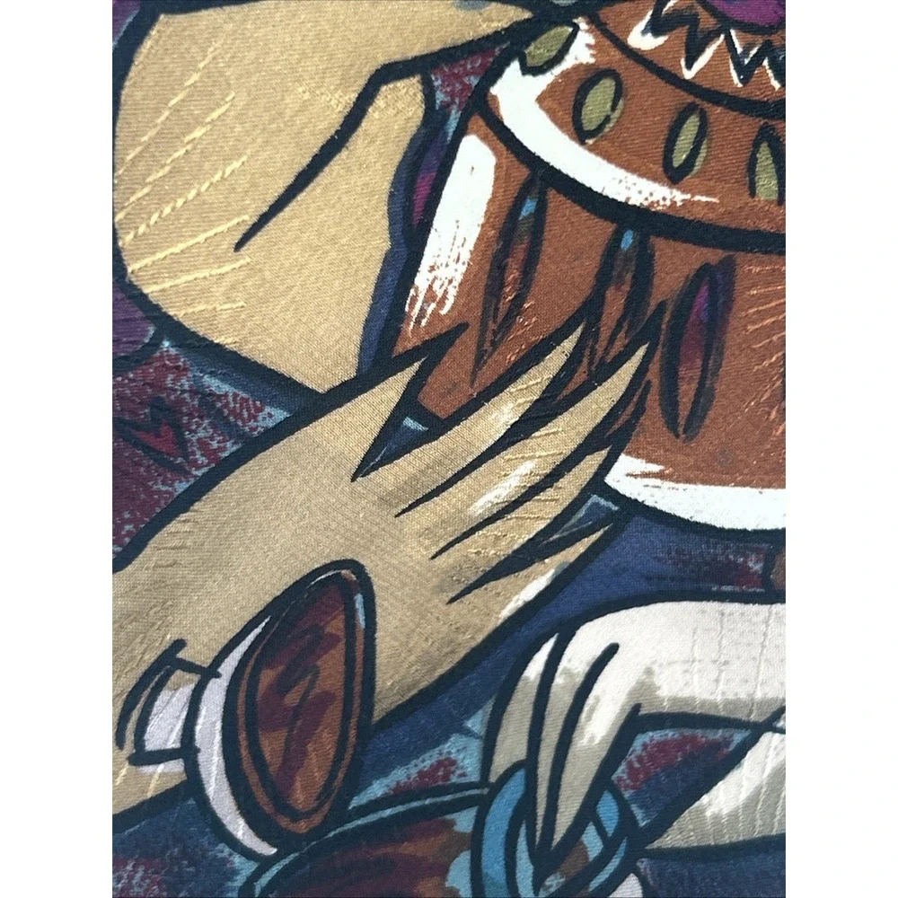VTG The Beatles Abstract Pattern 100% Silk Tie Made In USA Hide Your Love Away